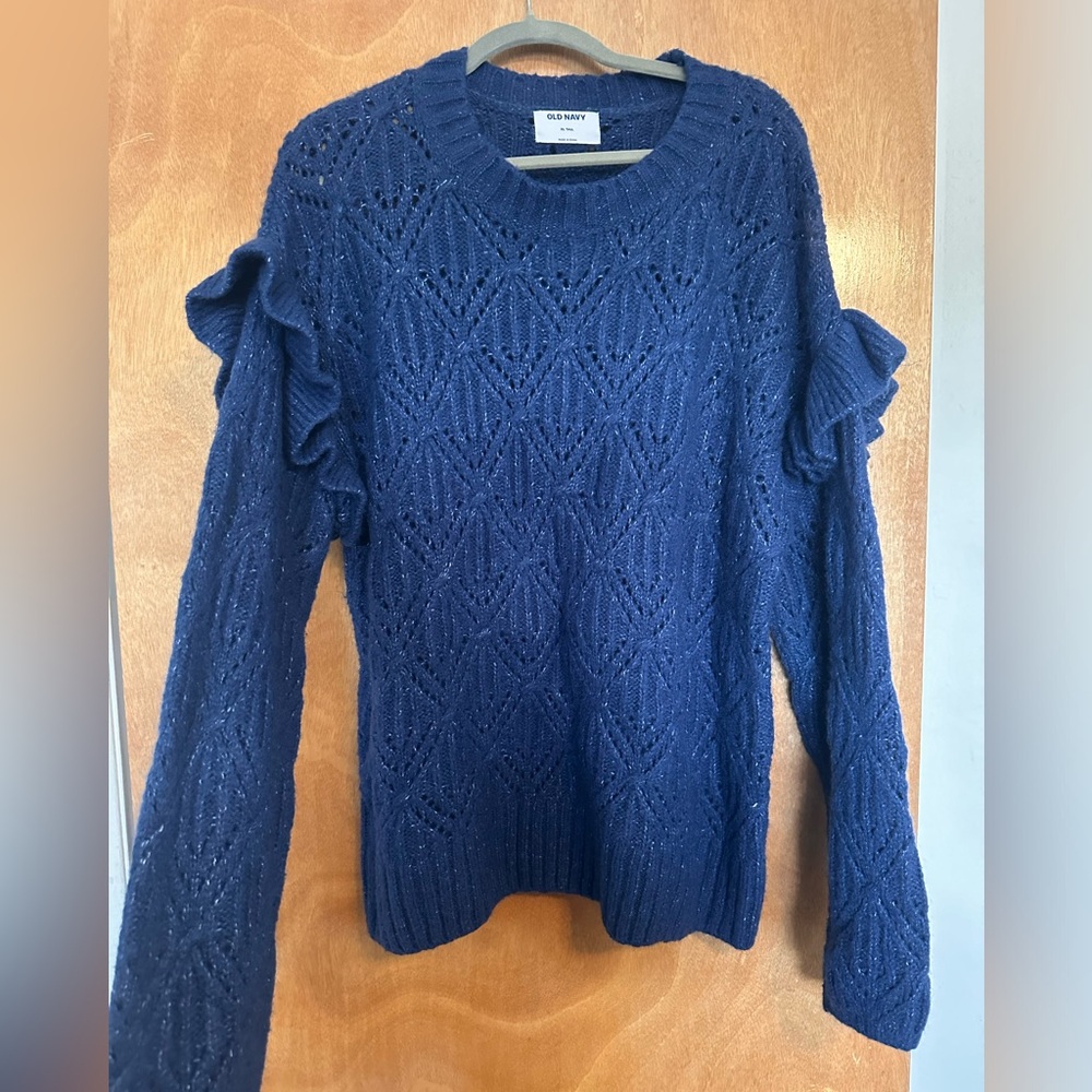 Old Navy XL Tall ruffle detail sweater